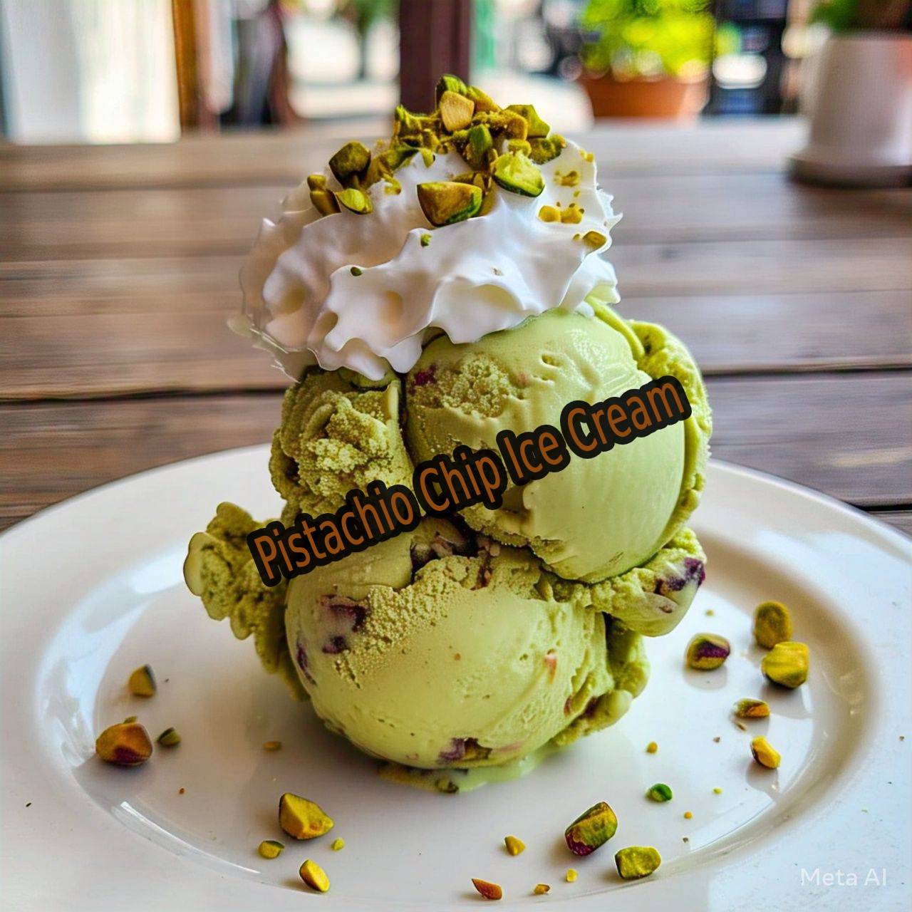 Pistachio Chip Ice Cream