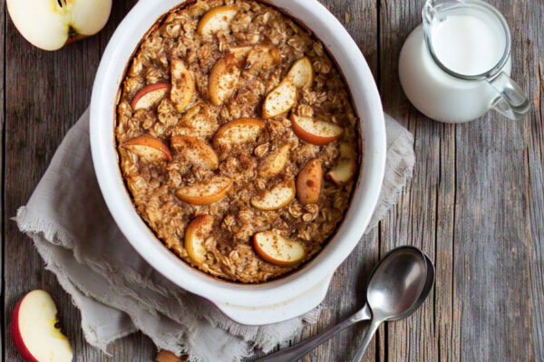 Double Apple Baked Oatmeal