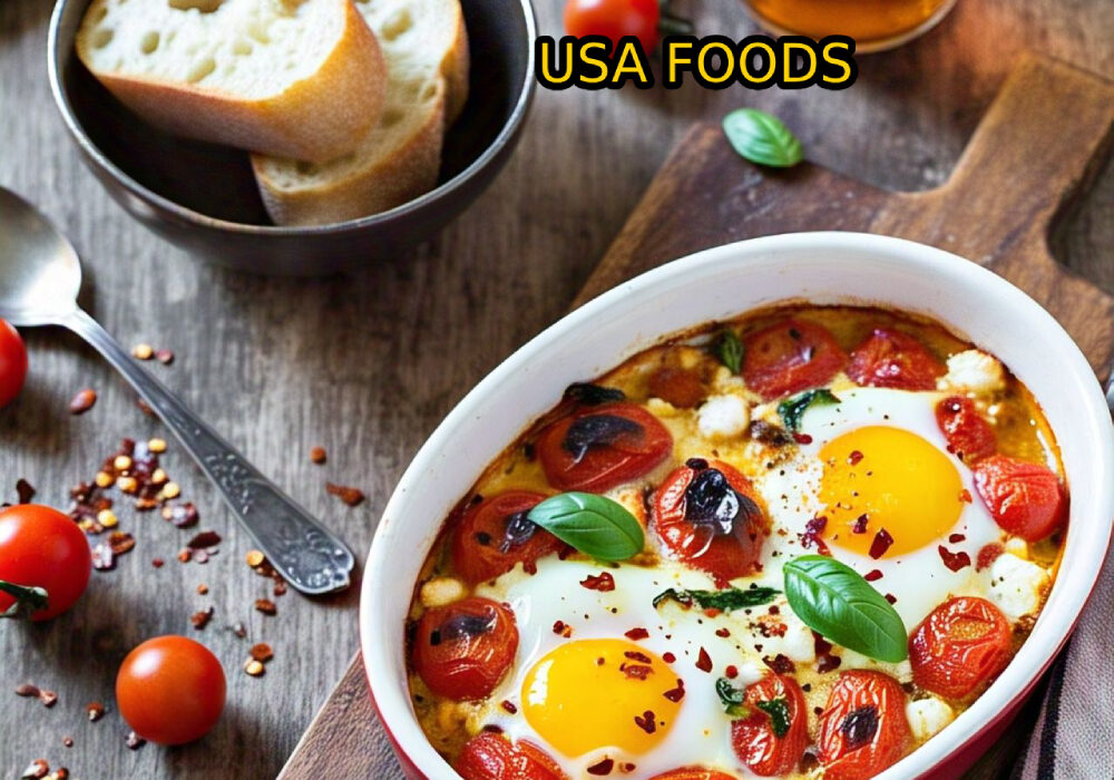 Tomato and Feta Baked Eggs