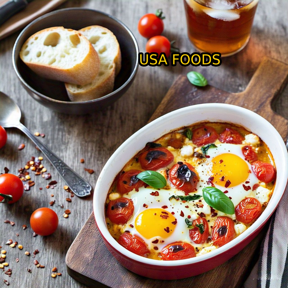Tomato and Feta Baked Eggs